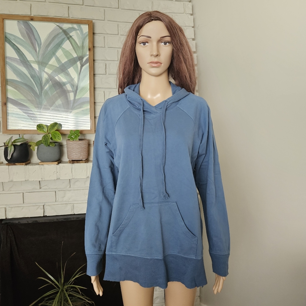 Anthropologie Blue Hoodie Sweatshirt